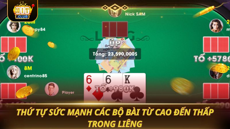 LIÊNG CHIẾN THUẬT TÂM LÝ CHIẾN ĐẬP TAN ĐỐI THỦ Thứ tự sức mạnh các bộ bài từ cao đến thấp trong liêng
