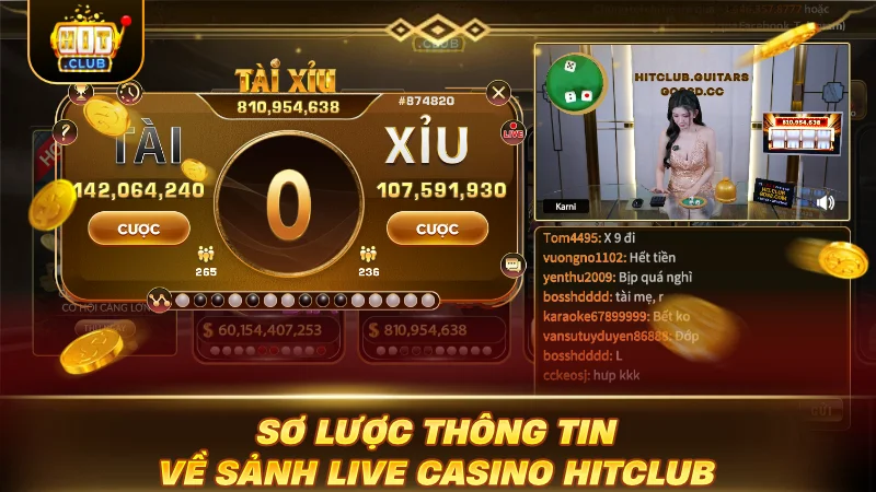 Sơ lược thông tin về sảnh Live Casino HITCLUB